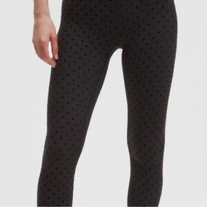 Lululemon Athletica Black Polka Flock 25” Align HR Pants